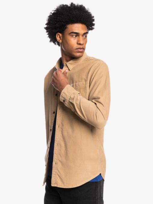 tanino camisa de manga larga con rastro de humo D6T4D1224 hombres Quiksilver