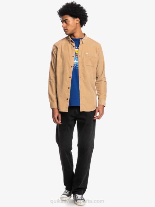 tanino camisa de manga larga con rastro de humo D6T4D1224 hombres Quiksilver