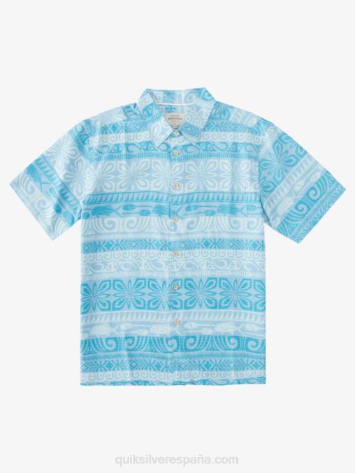 tapa azul anochecer hoy waterman tapa hoy camisa de manga corta D6T4D963 hombres Quiksilver