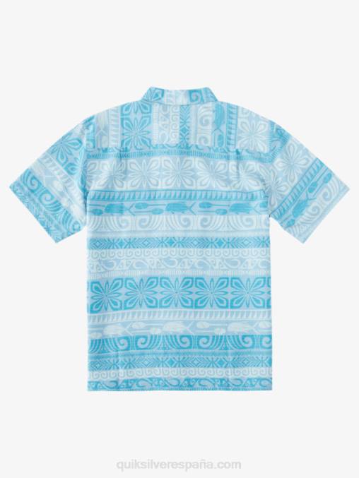 tapa azul anochecer hoy waterman tapa hoy camisa de manga corta D6T4D963 hombres Quiksilver