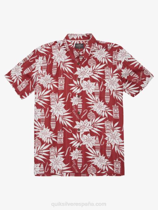 tiempo de vacaciones de palo de rosa camisa de manga corta de tiempo de vacaciones de waterman D6T4D1796 hombres Quiksilver