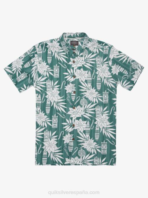 tiempo de vacaciones de pino de humo camisa de manga corta de tiempo de vacaciones de waterman D6T4D1797 hombres Quiksilver
