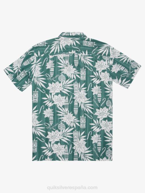 tiempo de vacaciones de pino de humo camisa de manga corta de tiempo de vacaciones de waterman D6T4D1797 hombres Quiksilver
