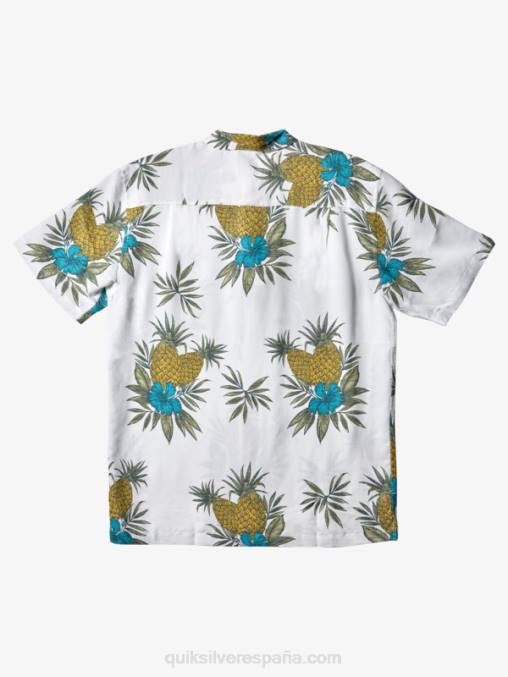 trabajo de campo blanco antiguo camisa de manga corta de trabajo de campo waterman D6T4D450 hombres Quiksilver
