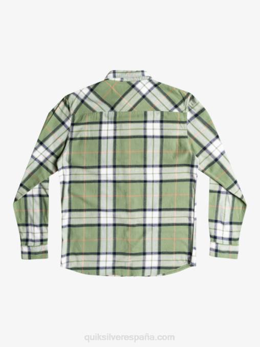 tramo de tilo escarcha loden camisa de franela elástica de manga larga de tilo D6T4D1427 hombres Quiksilver
