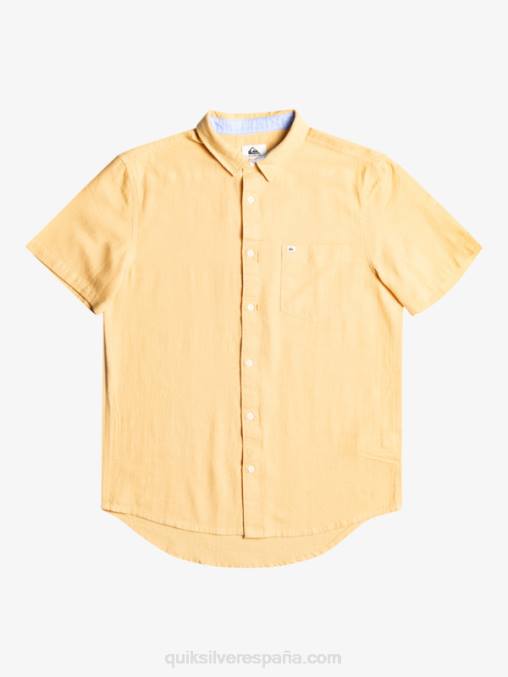 trigo camisa de manga corta de la caja del tiempo D6T4D1361 hombres Quiksilver