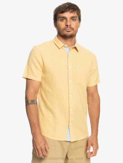 trigo camisa de manga corta de la caja del tiempo D6T4D1361 hombres Quiksilver