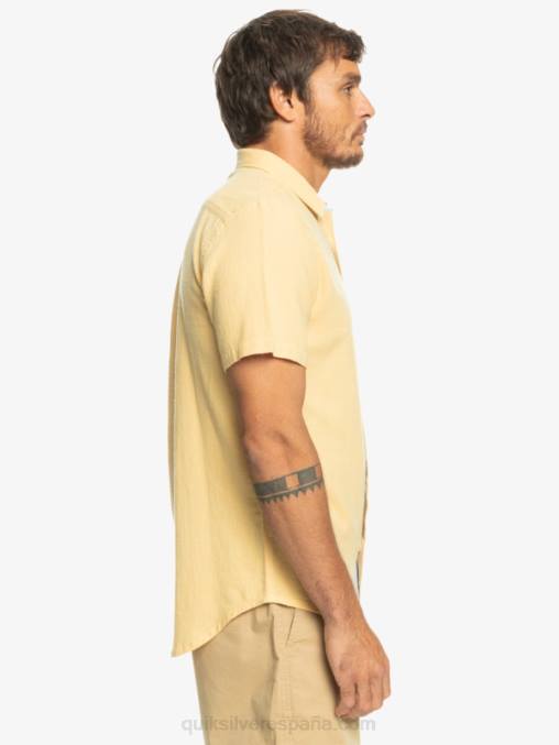 trigo camisa de manga corta de la caja del tiempo D6T4D1361 hombres Quiksilver