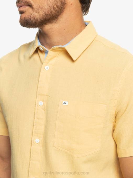 trigo camisa de manga corta de la caja del tiempo D6T4D1361 hombres Quiksilver