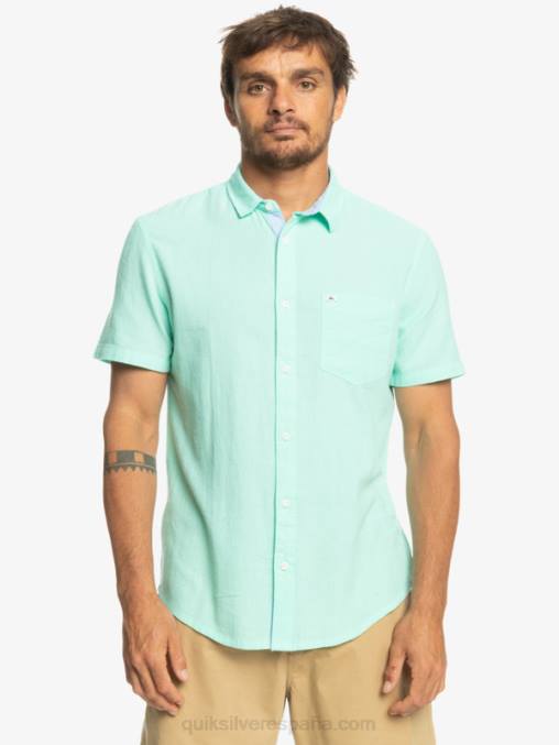 vaso de playa camisa de manga corta de la caja del tiempo D6T4D1360 hombres Quiksilver