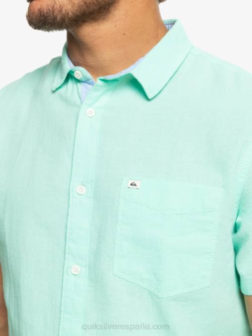 vaso de playa camisa de manga corta de la caja del tiempo D6T4D1360 hombres Quiksilver