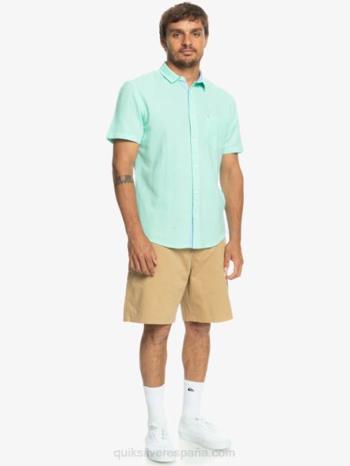vaso de playa camisa de manga corta de la caja del tiempo D6T4D1360 hombres Quiksilver