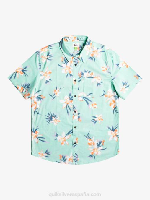 vaso de playa vacacional camisa de manga corta de vacaciones D6T4D1089 hombres Quiksilver