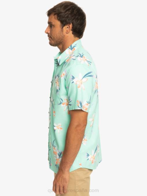 vaso de playa vacacional camisa de manga corta de vacaciones D6T4D1089 hombres Quiksilver