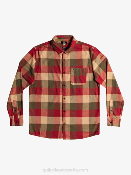 vino de rubí madre mosca camisa de franela de manga larga motherfly D6T4D1571 hombres Quiksilver