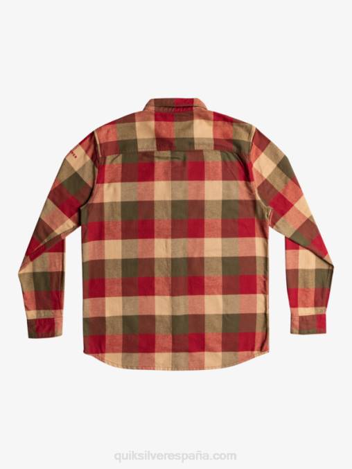 vino de rubí madre mosca camisa de franela de manga larga motherfly D6T4D1571 hombres Quiksilver