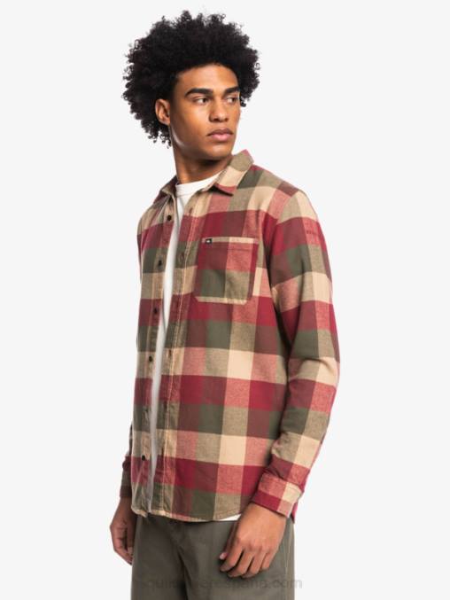 vino de rubí madre mosca camisa de franela de manga larga motherfly D6T4D1571 hombres Quiksilver