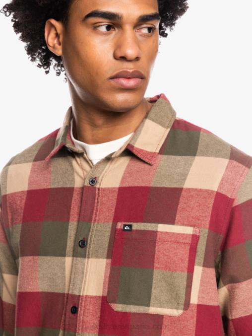 vino de rubí madre mosca camisa de franela de manga larga motherfly D6T4D1571 hombres Quiksilver