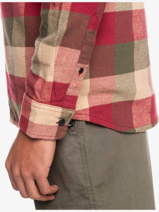 vino de rubí madre mosca camisa de franela de manga larga motherfly D6T4D1571 hombres Quiksilver