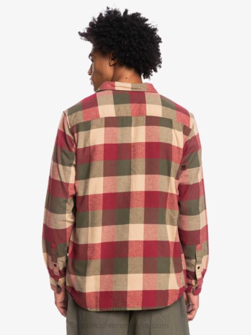 vino de rubí madre mosca camisa de franela de manga larga motherfly D6T4D1571 hombres Quiksilver