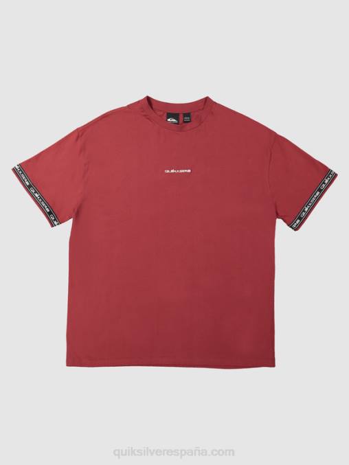 vino rubí camiseta de los 90 D6T4D1864 hombres Quiksilver x Stab