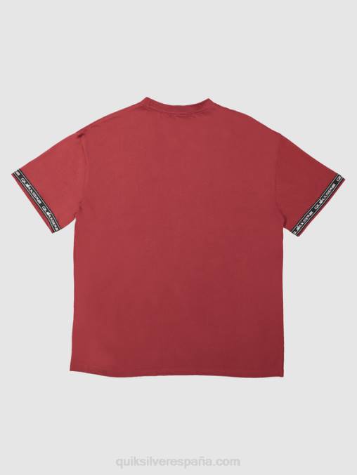 vino rubí camiseta de los 90 D6T4D1864 hombres Quiksilver x Stab