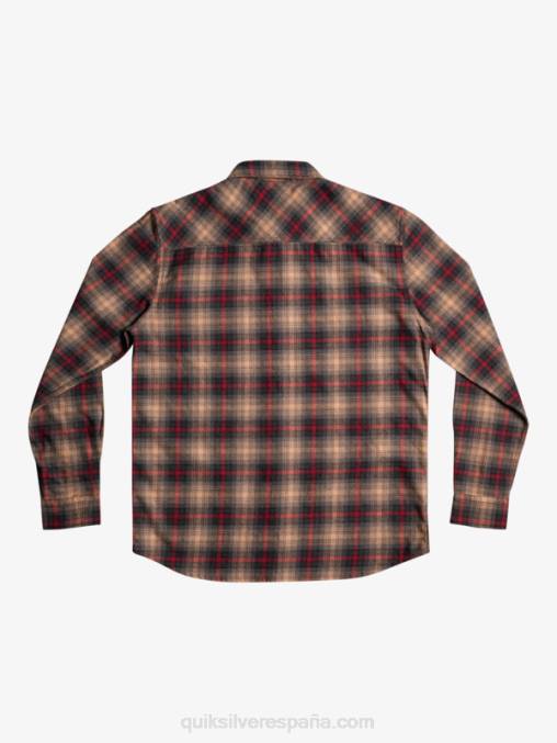 vino rubí cramond camisa de manga larga cramond stretch D6T4D1049 hombres Quiksilver