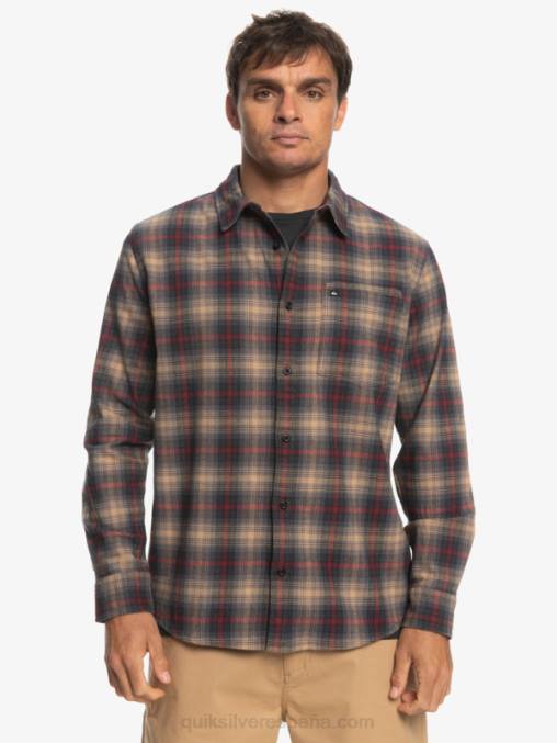 vino rubí cramond camisa de manga larga cramond stretch D6T4D1049 hombres Quiksilver