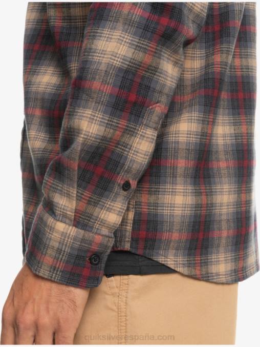 vino rubí cramond camisa de manga larga cramond stretch D6T4D1049 hombres Quiksilver