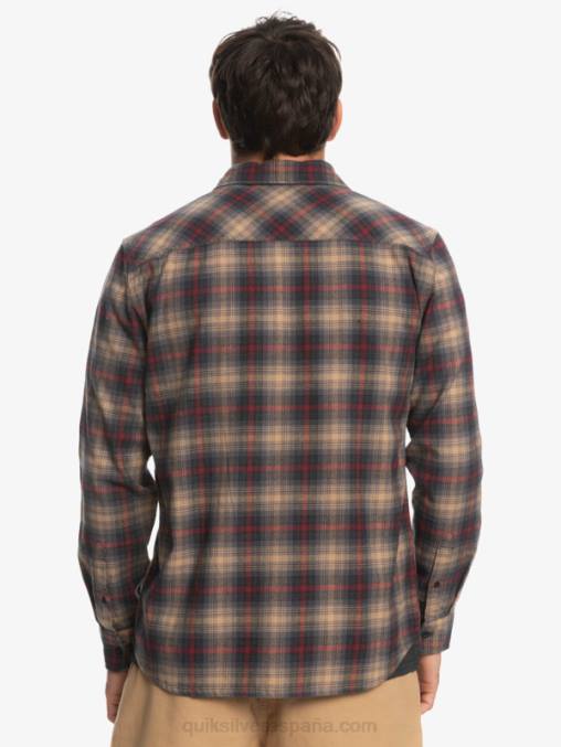 vino rubí cramond camisa de manga larga cramond stretch D6T4D1049 hombres Quiksilver