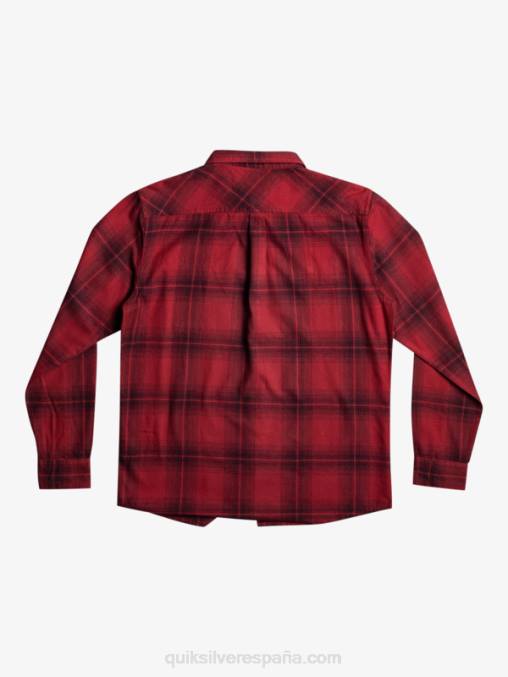 vino rubí saturno camisa de manga larga a cuadros saturno D6T4D1691 hombres Quiksilver