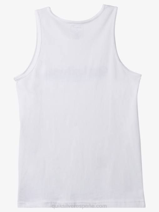 blanco entre el tanque de líneas D6T4D1004 hombres Quiksilver
