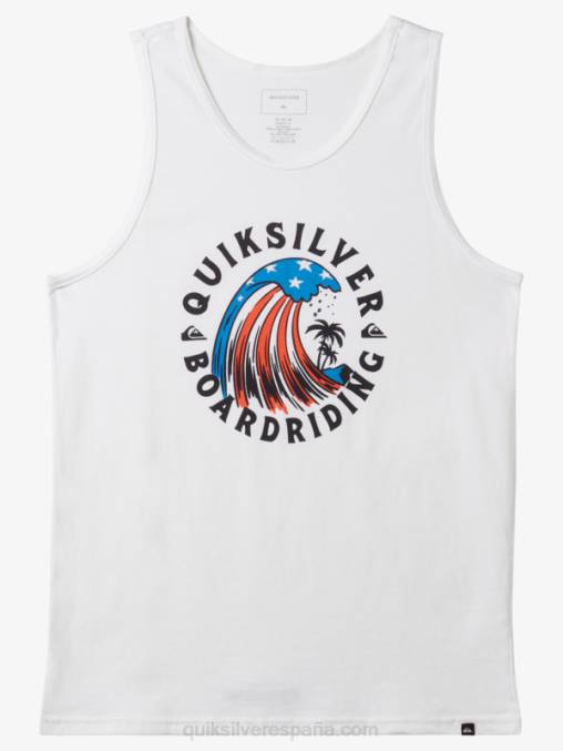 blanco hogar del tanque de olas D6T4D154 hombres Quiksilver