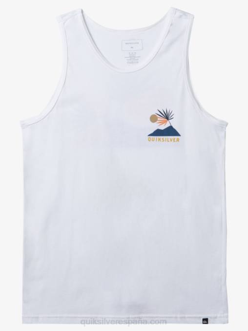 blanco nueva tribu tanque D6T4D127 hombres Quiksilver