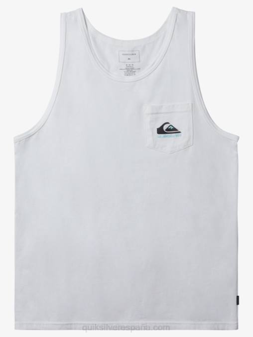 blanco playera sin mangas omni bolsillo D6T4D557 hombres Quiksilver