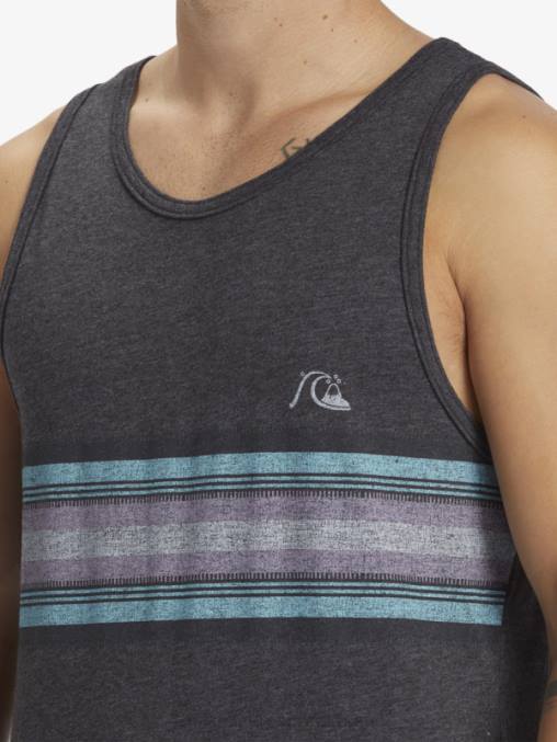 brezo de carbón tanque de rayas todos los días D6T4D705 hombres Quiksilver