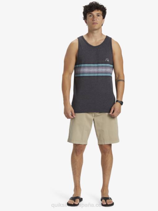 brezo de carbón tanque de rayas todos los días D6T4D705 hombres Quiksilver
