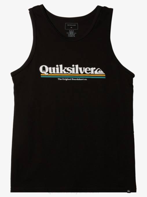 negro entre el tanque de líneas D6T4D1003 hombres Quiksilver
