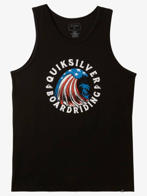 negro hogar del tanque de olas D6T4D155 hombres Quiksilver