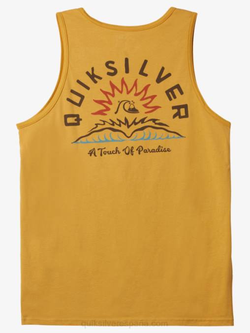 oro brillante camiseta de tanques de cuentos de agua D6T4D1363 hombres Quiksilver