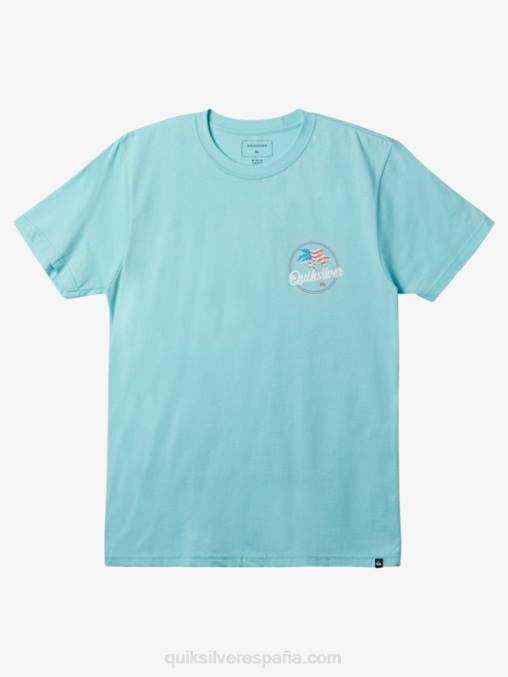 Angel Azul camiseta con brisa de palma D6T4D236 hombres Quiksilver