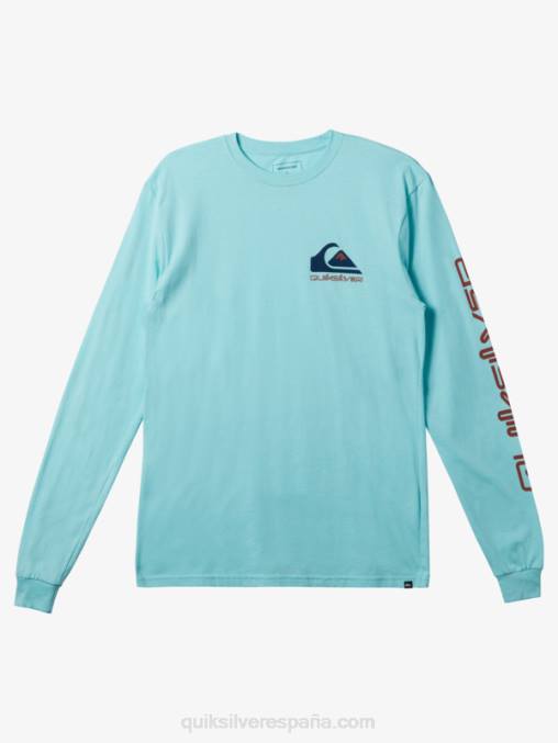 Angel Azul camiseta con logo omni D6T4D297 hombres Quiksilver