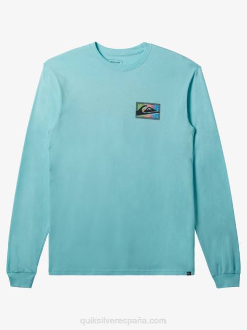 Angel Azul camiseta de manga larga con estampado degradado D6T4D436 hombres Quiksilver