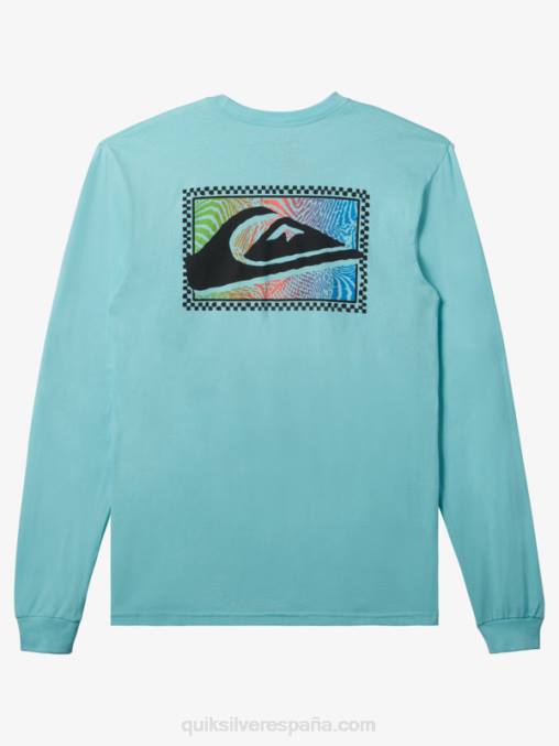 Angel Azul camiseta de manga larga con estampado degradado D6T4D436 hombres Quiksilver