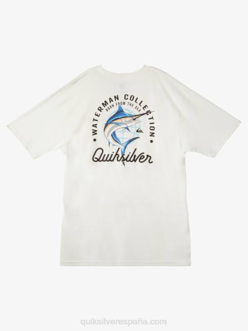Blanco como la nieve camiseta waterman belleza en el mar D6T4D50 hombres Quiksilver