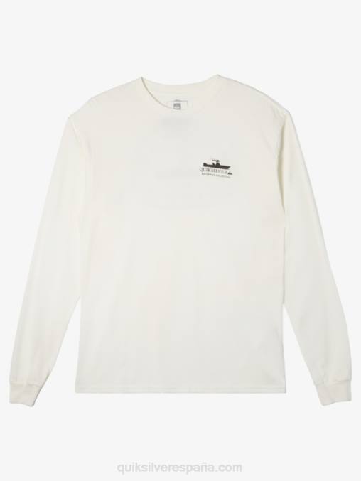 Blanco como la nieve viaje de energía waterman camiseta de manga larga D6T4D63 hombres Quiksilver