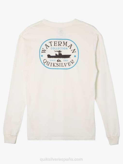 Blanco como la nieve viaje de energía waterman camiseta de manga larga D6T4D63 hombres Quiksilver