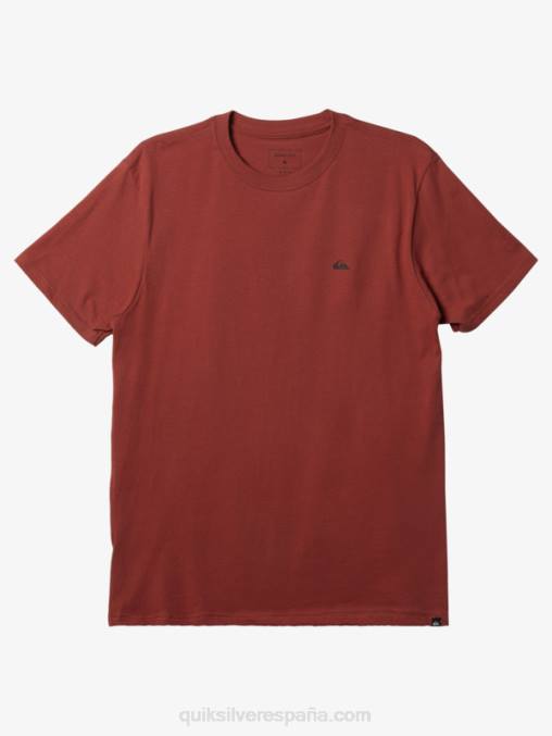 Marsala camiseta mw con logo pequeño D6T4D115 hombres Quiksilver