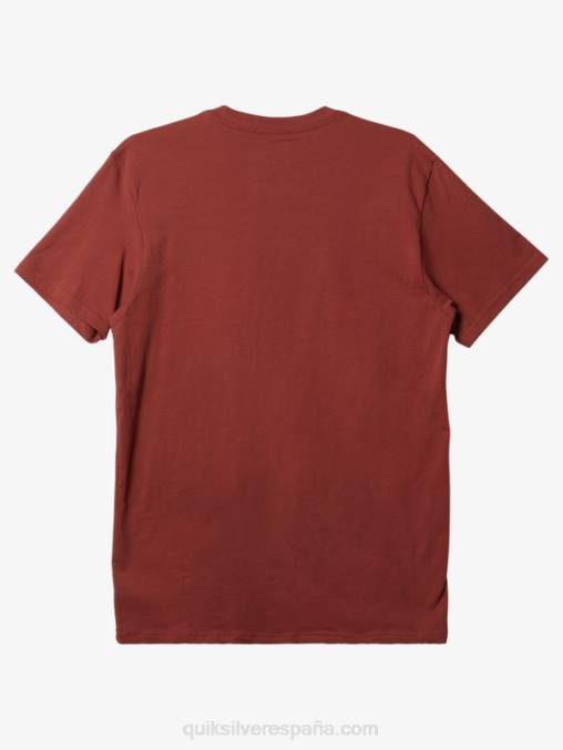 Marsala camiseta mw con logo pequeño D6T4D115 hombres Quiksilver