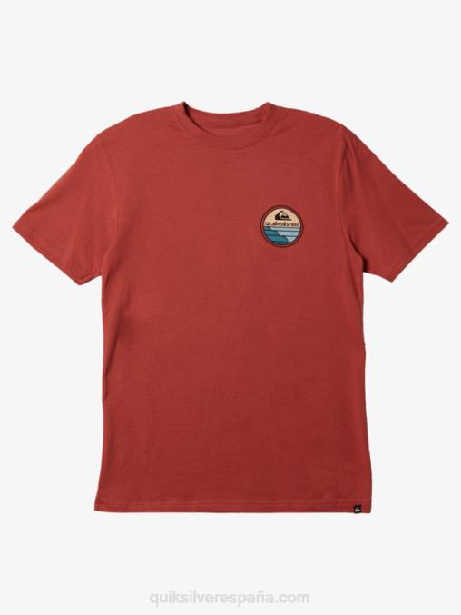 Marsala camiseta viaje panorámico D6T4D1145 hombres Quiksilver